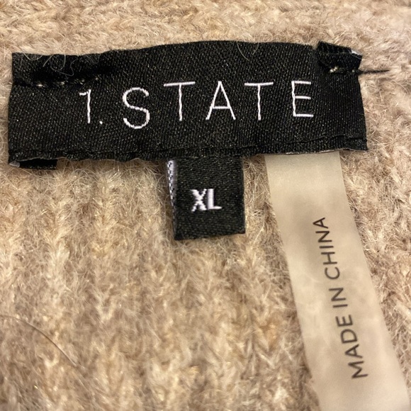 1. STATE Chain Detail Sweater in Heather Oatmeal (sz XL) - Picture 7 of 7